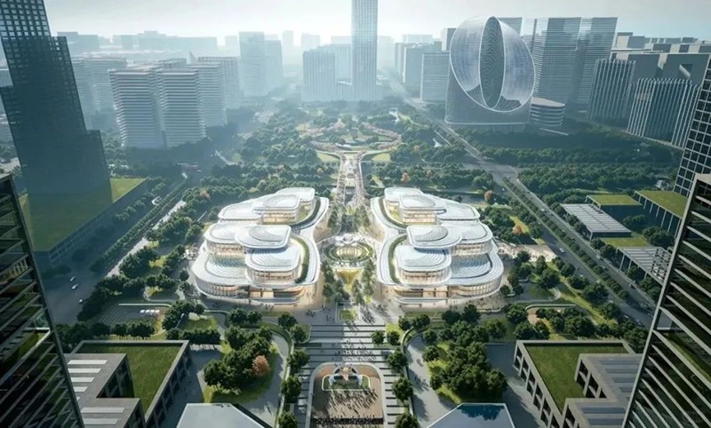 余杭未來科技城市民中心方案公布，即將開工!